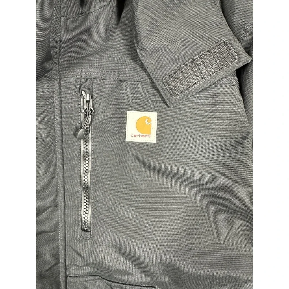 Carhartt J162 001 Shoreline Jacket Mens Large Black Storm Defender Hooded
